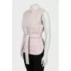 Double-sided waistcoat with belt