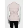 Double-sided waistcoat with belt