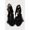 Sandals with suede laces