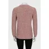 Knitted sweater with straight cut
