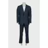 Men's suit with trousers in a small print