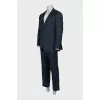 Men's suit with trousers in a small print