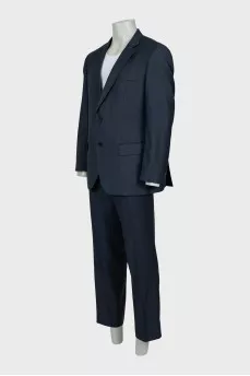 Men's suit with trousers in a small print