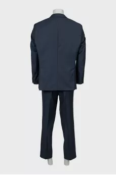 Men's suit with trousers in a small print