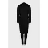 Fitted camel wool coat