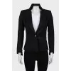 Fitted jacket with gold buttons