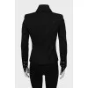 Fitted jacket with gold buttons