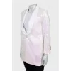 White jacket decorated with sequins