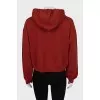 Brown oversized hoodie with logo