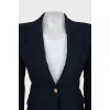 Fitted wool jacket