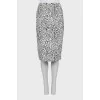 Floral print pencil skirt