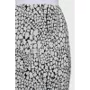 Floral print pencil skirt