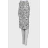 Floral print pencil skirt