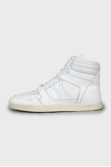 White leather sneakers