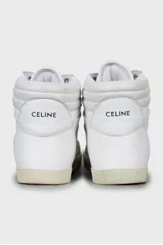 White leather sneakers