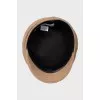 Brown cap with brand logo