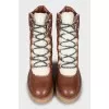 Insulated ankle boots with tag