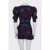 Mini dress with lantern sleeves