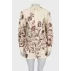 Printed suit of shirt and shorts