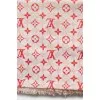 Scarf with fringe in gradient print