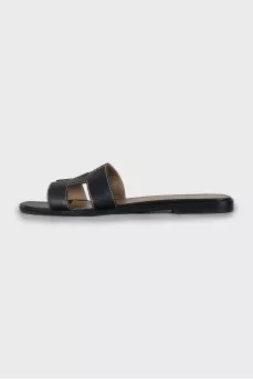 Oran leather slippers