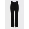 V-waist palazzo pants