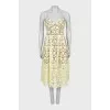 Midi dress with straps