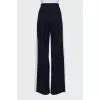 Two-tone wool trousers