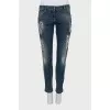 Blue jeans boyfriend cut fit