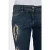 Blue jeans boyfriend cut fit