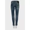 Blue jeans boyfriend cut fit