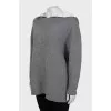 Oversized cashmere hoodie