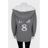Oversized cashmere hoodie