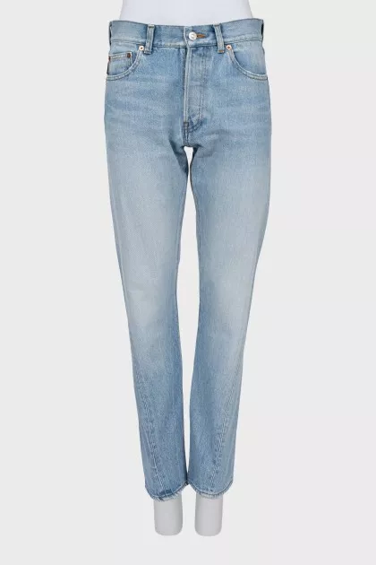 Blue high waist jeans