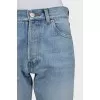Blue high waist jeans