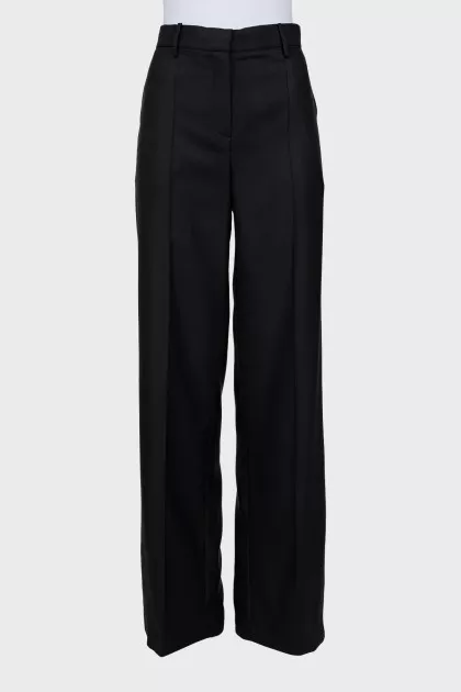 Silk palazzo pants with tag