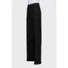 Silk palazzo pants with tag