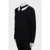 Black jumper with cutouts