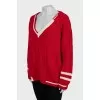Oversized V-neck sweater