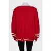 Oversized V-neck sweater