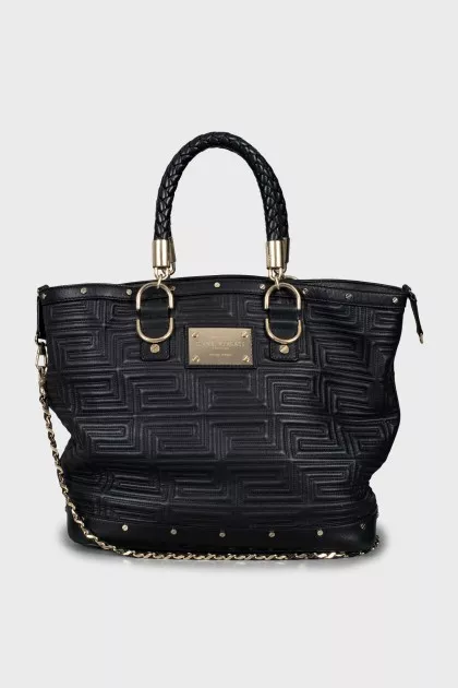 Quilted Print Tote Bag