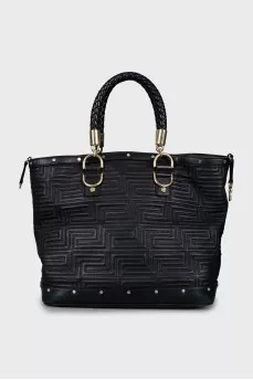 Quilted Print Tote Bag