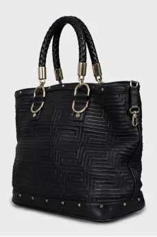 Quilted Print Tote Bag