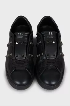 Кеды из кожи Rockstud