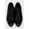 Men's patent leather shoes
