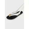 Sandals with leather laces
