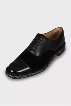 Men's Oxfords with Chain Decoration