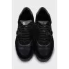 Men's leather and suede sneakers