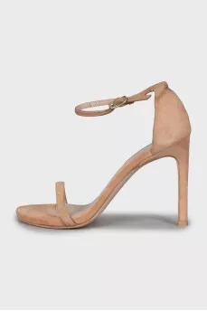 Sandals with suede straps