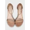 Sandals with suede straps
